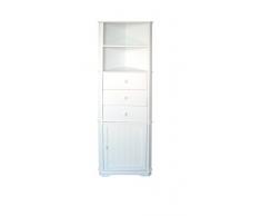 Premier Housewares Mobile ad angolo 161 x 32 x 55 cm, colore: Bianco