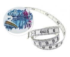 hoechstmass Balzer 80244dÂ âÂ berb Metro a Nastro Rollfix copriwater, Motivo Berlino, 150Â cm/60Â Pollici, ABS/Polyfibre, Multicolore, 5Â x 5Â x 1,4Â cm