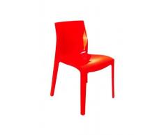 Upon Ice Higlopp in policarbonato 54 cm/ x 52 cm/ x 81/ cm GRAND SOLEIL Grandsoleil Sedia impilabile Colore: Verde Lucido