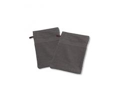 Tom Tailor, 0100111/902/716/778Â Basic, Guanto da Bagno esfoliante in Cotone, 22Â x 16Â x 6Â cm, Grigio Scuro