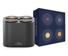 MOODO Smarter - Diffusore di Profumo per la casa, in plastica, Nero, L, Larghezza: 14 cm, Altezza: 15 cm, 2 Pezzi