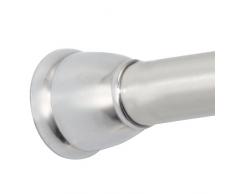 InterDesign 78870EU Asta a Tensione per Tenda Doccia, Metallo, Argento