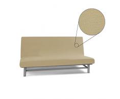 BIANCALUNA Copridivano Senza braccioli 2 posti Queen Genius 125 a 170 cm S070 Panna