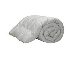Pikolin Home -Piumone / trapunta in piumino doca 98%, Antiacaro, fodera 100% satin di cotone, 200 gr/mÂ², 220 x 220 cm, Letto da 140. Tutte le misure