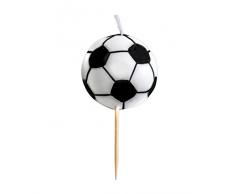 Ibili 786206 - Candela a forma di pallone da calcio, 4 cm diametro