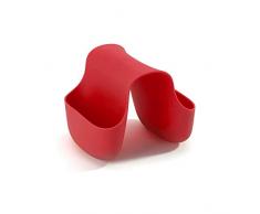 Umbra 330210-505 Saddle Portaspugne in plastica, Colore: Rosso