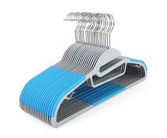 SONGMICS CRP41Q, Pacco da 20 Grucce di Plastica, 41 X 21.5 X 0.04 cm