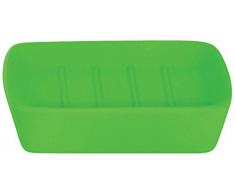 MSV 140931 Haiti Porta Sapone in Ceramica, Colore: Verde, 380C, 11,8 x 8 x 3 cm