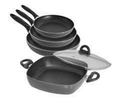 VERY TITAN 7778 Aluminium Set di Padelle, 5 Pezzi, Grigio Antracite