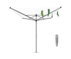 Brabantia Lift-O-MATIC Stendino, Metallo, Grigio Metallico, 50 Metri