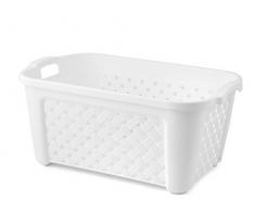 TONTARELLI Cesta Biancheria Arianna senza Coperchio 35 lt Bianco