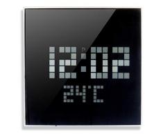 Orium 11947Â Picot Orologio a LED plastica/ABS/Vetro Specchio 24,5Â x 4,7Â x 24,5Â cm