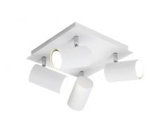 Trio Leuchten Trio 802430401 Marley Faretto, 4x35 Watt, Bianco, 24x24x15 cm