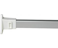 Croydex - Bastone modulare per tenda doccia con sistema a binario 6 configurazioni, colore: Argento