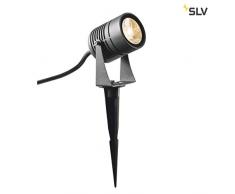 SLV Spike - Lampada a LED da esterni, IP55, 3000 K, 40Â°, in alluminio, 6 W, colore: Antracite