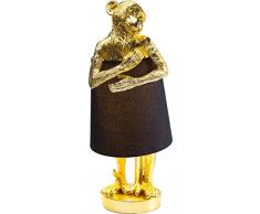 Kare Animal Monkey Lampada da Tavolo, Gold Scuro/Nero, 23 cm