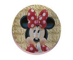 Disney Minnie Paillette Cuscino, Poliestere, Rosa, 36 x 36 cm