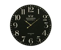 Premier Housewares Orologio da parete classico, 60 cm, colore: Nero