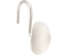 AmazonBasics - Ganci per tenda da doccia, a forma di foglia, in nichel, 9 UnitÃ 