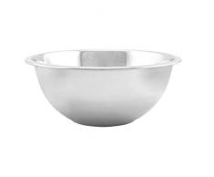 Equinox Insalatiera in Acciaio Inox, Argento, Acciaio Inox, Argento, 19,5 x 19,5 x 7 cm