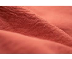 L1NK STUDIO Federe Cuscini Letto Cotone 45x110 per Letti di 90 cm (100% Cotone) (Percalle 200 Fili) ESCARLATA