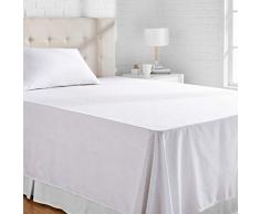 AmazonBasics, Lenzuolo in microfibra, 275cm x 275cm - Grey Crosshatch