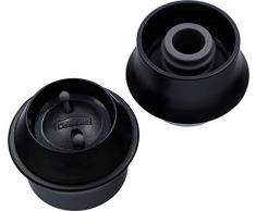 Trudeau Maison Set0579056Trud Tappo da Vino per Sottovuoto in Set da 2, Nero, 22.5x16.5x12.5 cm