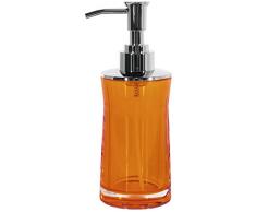 Spirella 10.17772 Sydney - Dispenser per Sapone in Acrilico, Colore: Arancione