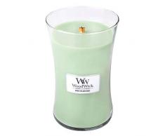 Woodwick - Candela profumata con Fiamma Hearthwick, Sale Marino di paraffina e Cotone, Ellipse