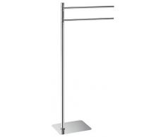 Gedy ARTU Portasciugamani da Terra, in Acciaio Inox, Cromato, 39,6 x 16,7 x 84