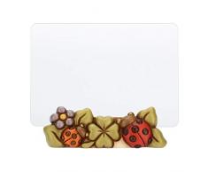 Thun Portafoto Fortuna per Foto da 14,2X7,2 cm, Vetro, Dettagli Multicolore, 14,2X7,2X4,7 cm