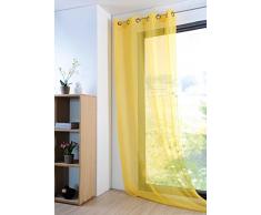 Lovely Casa R61697001VL Tenda trasparente, in poliestere, 135Â x 260Â cm, Giallo