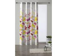 Martina Home Tenda con Occhielli Stampato Farfalla Misura 140Â x 260Â cm