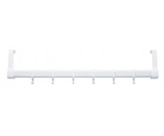 Wenko 11177100 - Appendiabiti da porta, in plastica, 57 x 11 x 4 cm, colore: Bianco