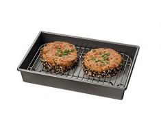 Chicago Metallic, piccola griglia professionale antiaderente con casseruola, 24,5 x 17 cm