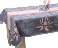 Le linge de Jules Tovaglia Antimacchia Lotus Rosa - Rettangolare 150x350 cm