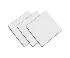 Set di 3 tovaglioli in cotone PANAMA Bianco