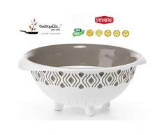 Stefanplast, Blu, scolapasta à 28 cm, Linea Tosca, per Alimenti qualità Extra 100, Made in Italy, Resina, Diametro 28