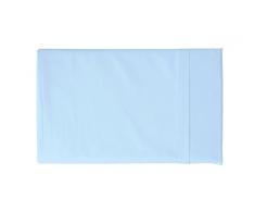 Percalle Azzurro Chiaro 290x160x0.3 cm Gabel di Pi/ù Colore e Benessere Lenzuolo Singolo