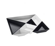 Koziol 3480334 TANGRAM READY - Ciotola per snack con finger food, tapas, antipasti, sushi, ciotola, decorazione da tavolo, feste, Centerpiece, plastica