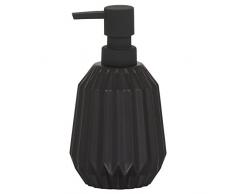 Sealskin Dispenser per Sapone Liquido, Ceramica, Nero, 9,1 x 9,1 x 16,5 cm
