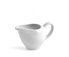 H&H Adele Lattiera, Ceramica, Bianco, 15x8x9 cm