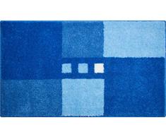 Linea Due MERKUR Tappeto per Il Bagno, Poliacrilico Supersoft, Blu, 70x120 cm