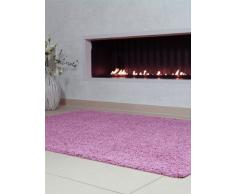 benuta Hochflorteppich Swirls Shaggy Langflor Rosa 133x190 cm Kunstfaser schadstofffrei Tappeto, Fibra Sintetica, 133 x 190 cm