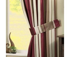 J Rosenthal & Son Ltd Dreams N Drapes, bianchria per Camera da Letto, Tessuto, Claret, Curtain Tiebacks