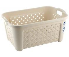Tontarelli Cesta Biancheria Arianna Senza Coperchio lt35 Beige Riordino Lavanderia