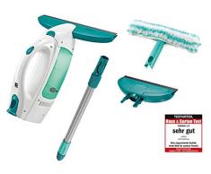Leifheit 51016Â Finestra Aspirapolvere Dry And Clean Set Completo, ABS/Silicone/TPE/PA6/PP/Steel, Turchese/Bianco, 15Â x 28Â x 31,5Â cm