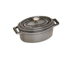 STAUB 40500-116-0 Casseruola Ovale, 11 cm, Grigio Grafite