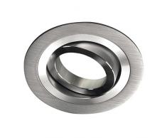 Wonderlamp W-E000001 Classic Classic - Faretto da incasso rotondo, Alluminio, Portalampade incluso: GU10, 9 x 9 x 2,5 cm