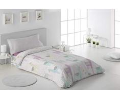 Secaneta Stilia - Set Copripiumino per Bambini, Trapunta, Federa, Lenzuolo con Angoli, Motivo Andina (160 x 240 cm/Letto 90, Rosa), 160 x 240 cm